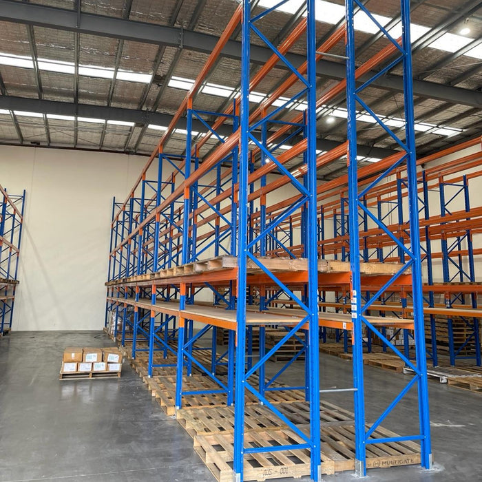 Shelving Supply Australia Dexion Pallet Racking - 2591mm Wide Starter Bay - Used