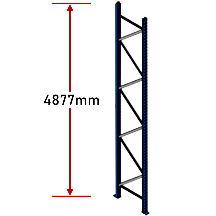 Wholesale Superstore Pallet Racking Frame - 4877mm (Blue painted uprights / zinc