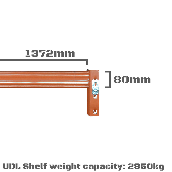 Wholesale Superstore Pallet Racking Beam - 1372 x 80mm