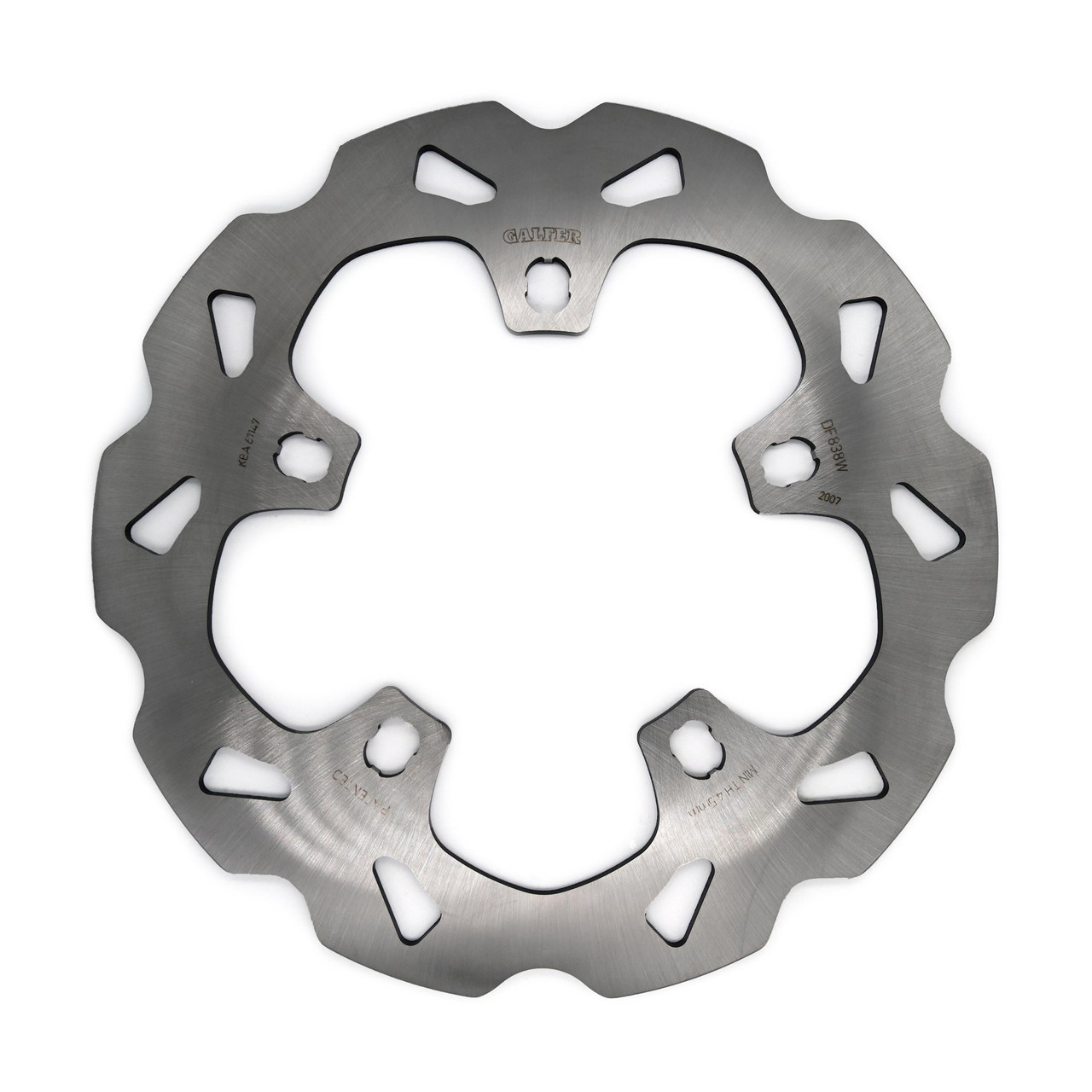 Kraus Motor Co. Galfer Solid Spoke Mount Wave Rotor