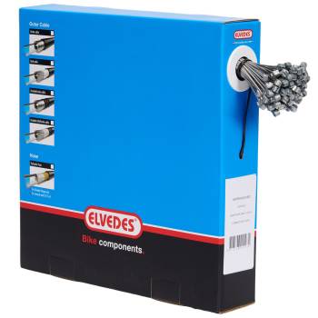 Wolf-Factory Bike S.L. Caja 100 cables freno MTB 1x19 hilos Elvedes inox liso -1.5x2250 mm.- T ø7×6
