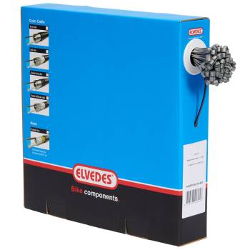 Wolf-Factory Bike S.L. Caja 100 cables freno MTB 1x19 hilos Elvedes inox liso -1.5x2000 mm.- T ø7×6