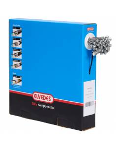 Caja 100 cables freno MTB 1x19 hilos Elvedes inox -1.5x2250 mm.- T ø7×6