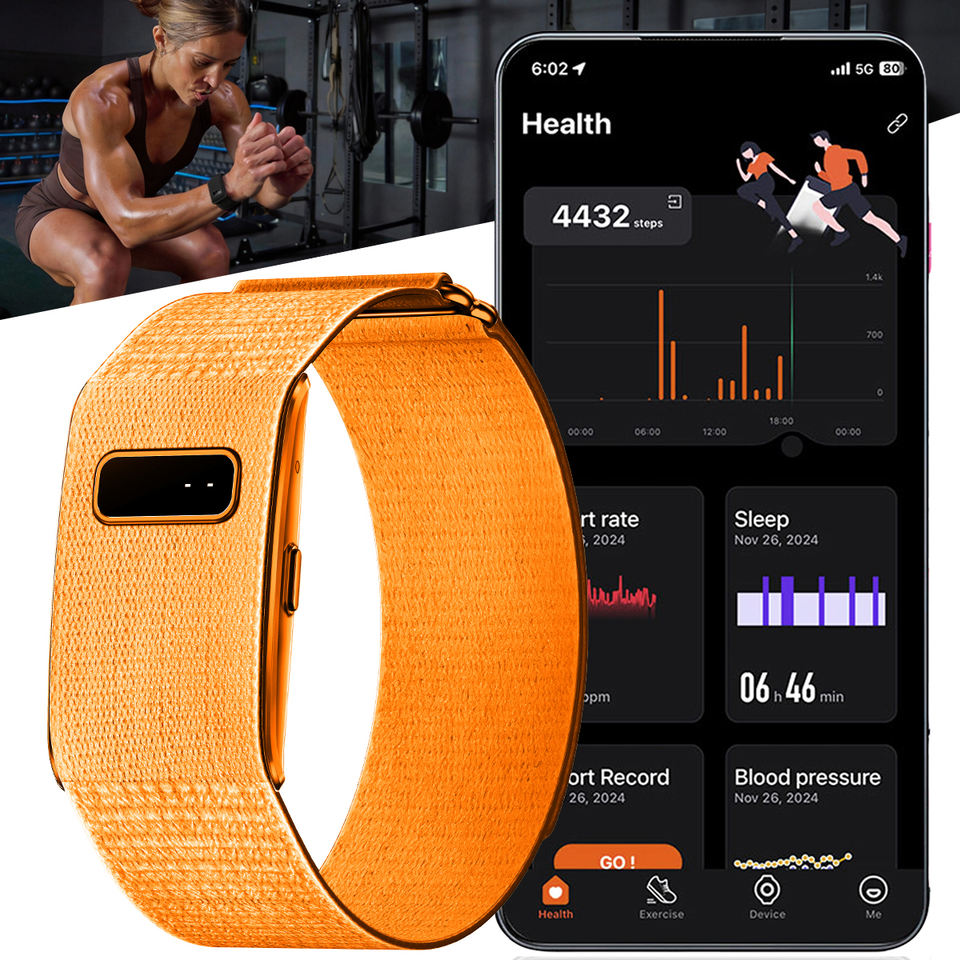Guangdong Eternity Electronics Co., Ltd. 2026 Screenless Fitness Tracker 180mAh Battery 24H Heart Rate Blood Pressure Monitor GPS...