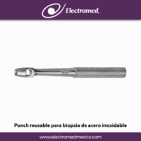 Electromed SA de CV Integra Miltex Punch reusable para biopsia de acero inoxidable