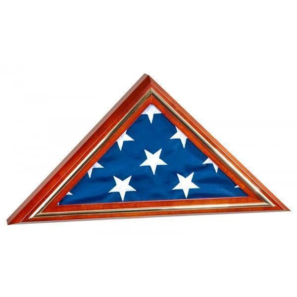 Flags Connections Gold Trim Large Flag Display Case Hold 3' x 5' Flag
