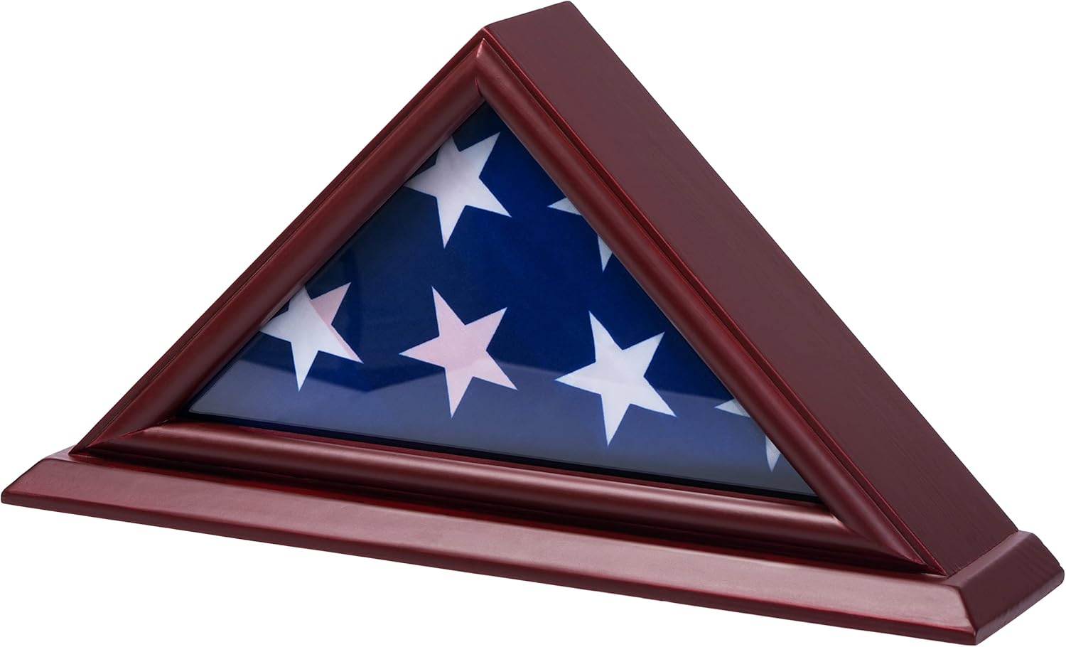 DECOMIL 3x5 Flag Display Case - Small Flag Shadow Box for 3x5 Flag (Not for Burial Flags), Solid...