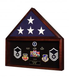Capitol Flags & Cases Military Retirement Shadow Box & Memorial American Flag Case & Memorabilia Display Case...