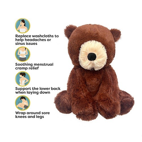 Luminus Group Bear shape plush toy microwave heat pack