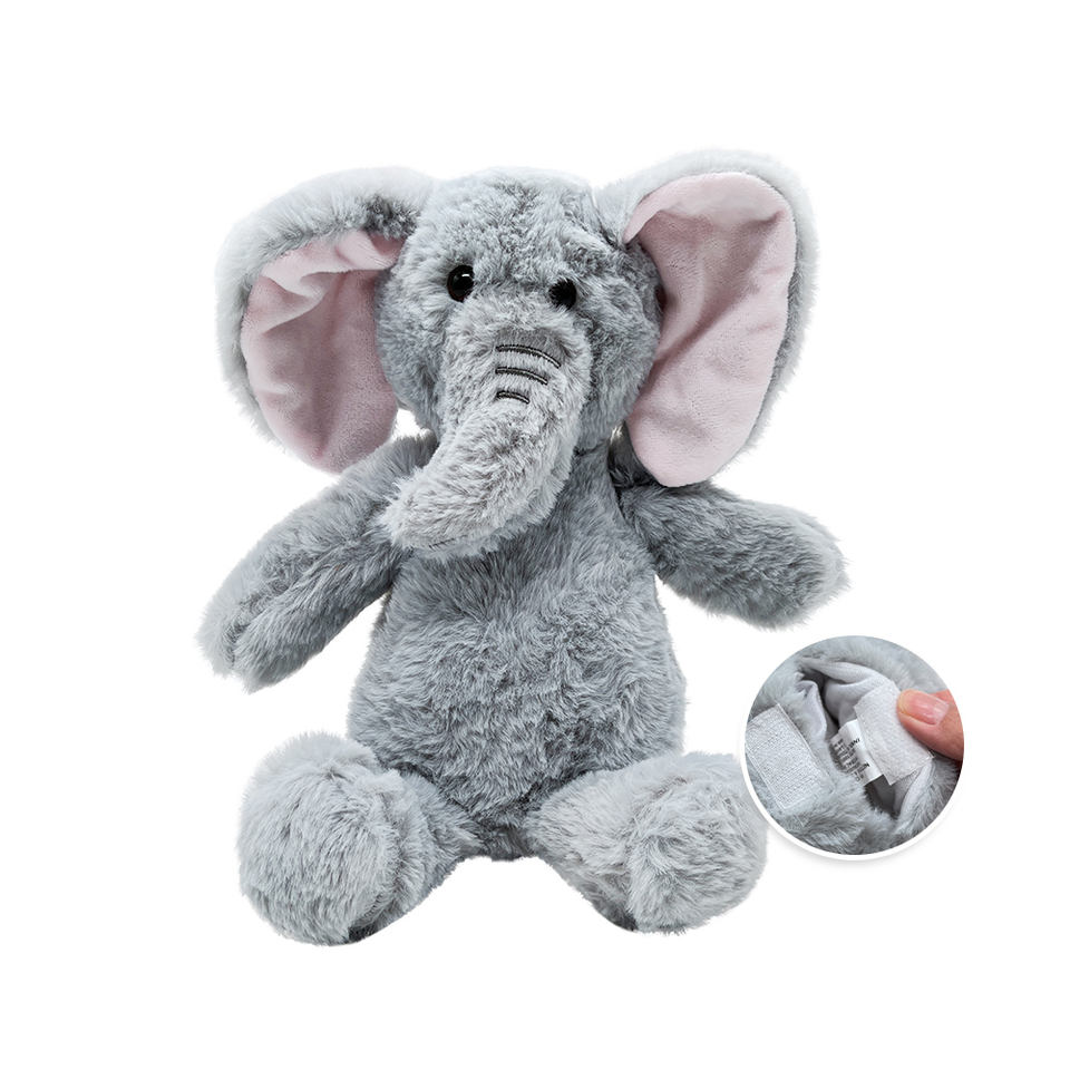 Luminus Co., Ltd. Elephant Design Natural Clay Beads Dry Heating Toys for Calm & Comfort Baby