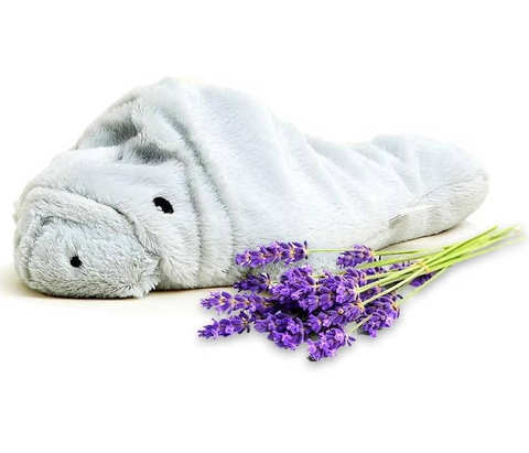 Yangzhou Lovely Toys Co., Ltd. Microwavable & Weighted Stuffed Animals Manatee Heated Stuffed Animal Cute Soft Plush...