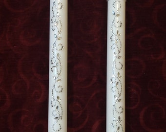 MysteriaDesignsCo Greek Orthodox wedding, Wedding candles, Orthodox wedding, bling candle