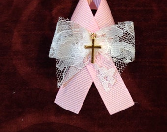 Greek Orthodox Baptism, Martyrika, Greek Baptism Pins, Witness Pins, Martirika, Stavrodakia, Lace witness pin, girl baptism