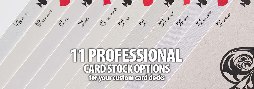 MakePlayingCards.com playing cards paper stock