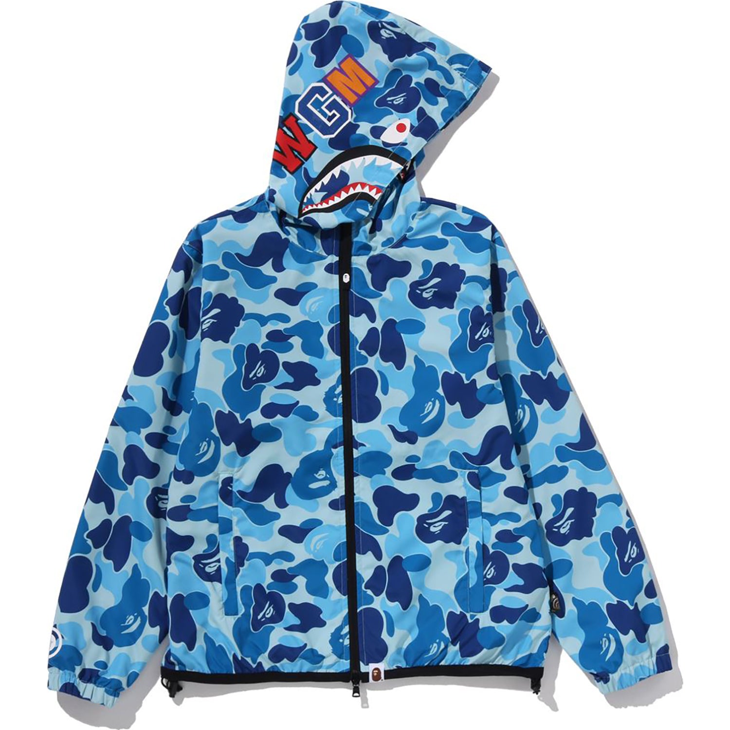 A Bathing Ape (BAPE) ABC CAMO SHARK HOODIE JACKET LADIES