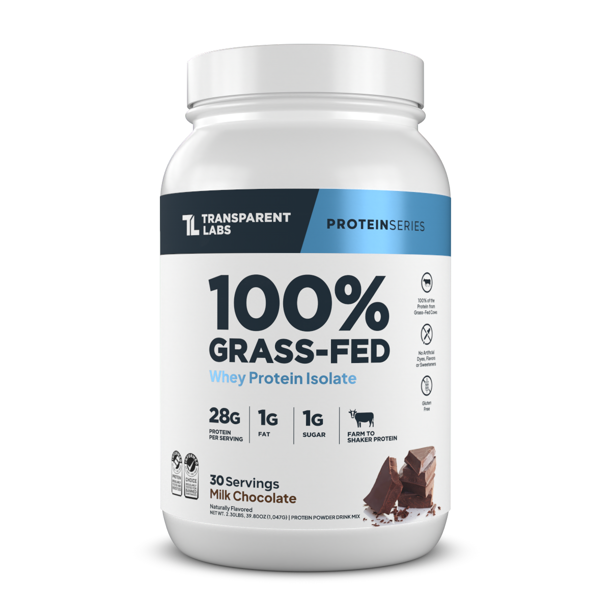 Transparent Labs Grass-Fed Whey Protein Isolate
