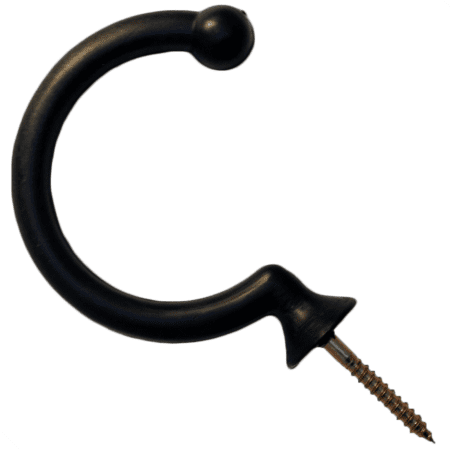 Black Plastic Hook