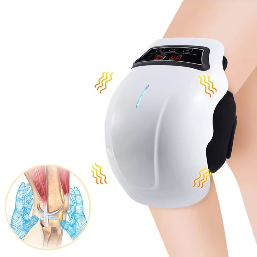 2025 Luxury Electric Infrared Physiotherapy Kneecap Treasure Wireless Leg Hot Compress Knee Pain Relief Massager Timing Control