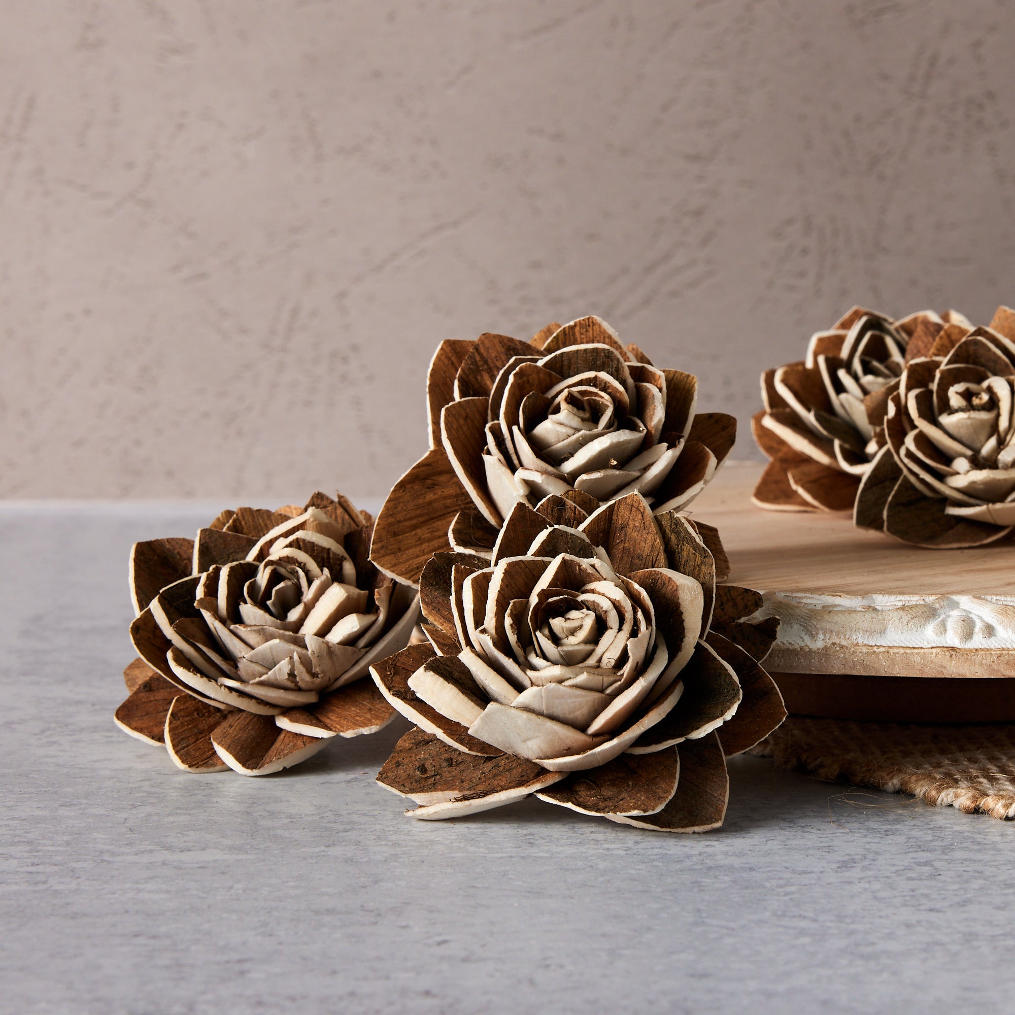 Bark Waterlily - set of 12- 2.5 inches