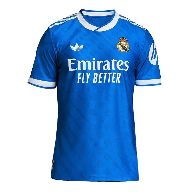 Real Madrid Shop Mens Third Authentic Jersey 25/26 Blue