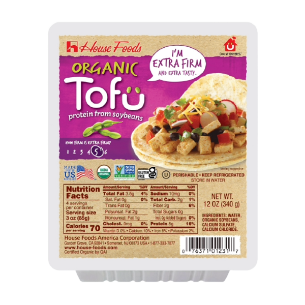 House Foods America Corporation Organic Tofu Extra Firm