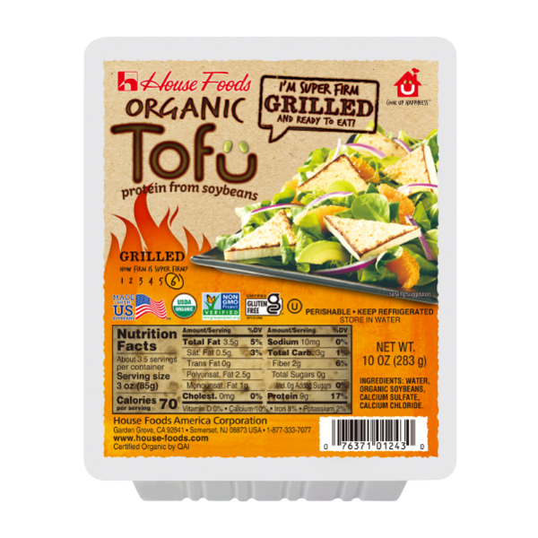 House Foods America Corporation Organic Tofu Grilled Super Firm