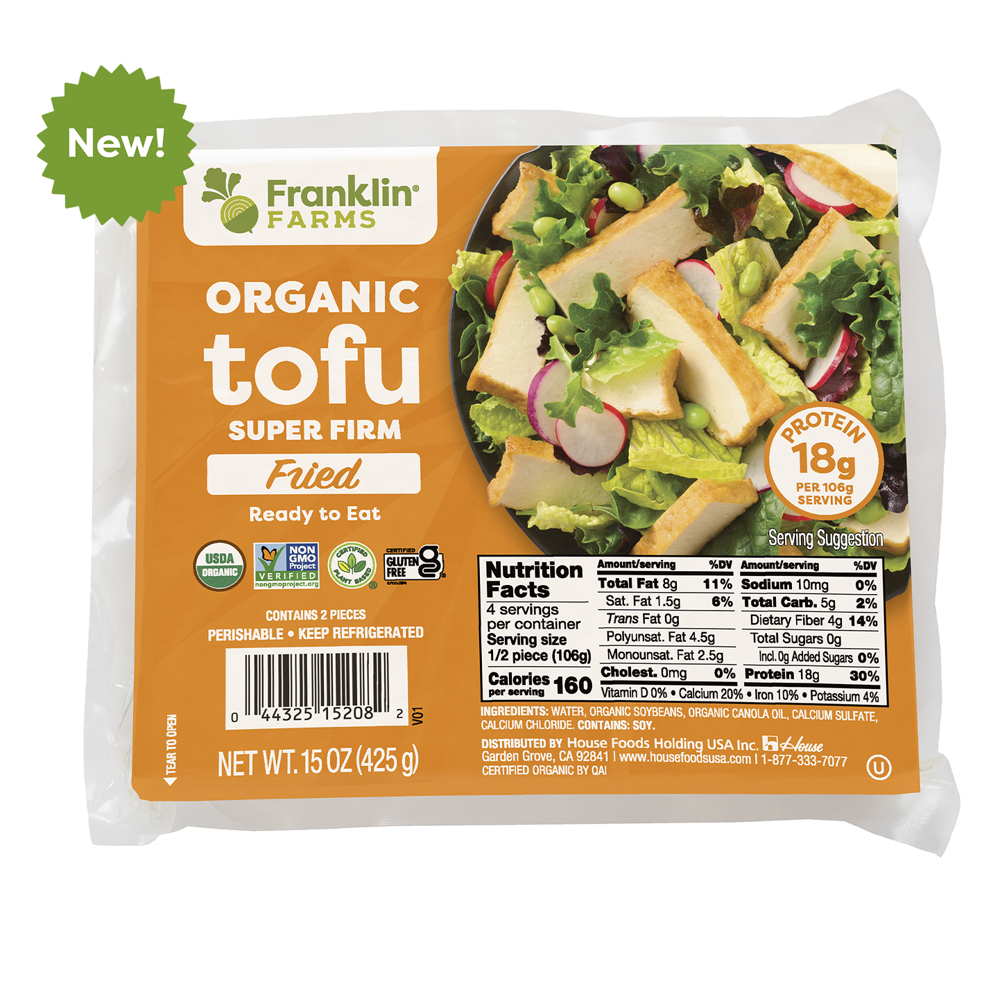 Organic Super Firm Fried Tofu
