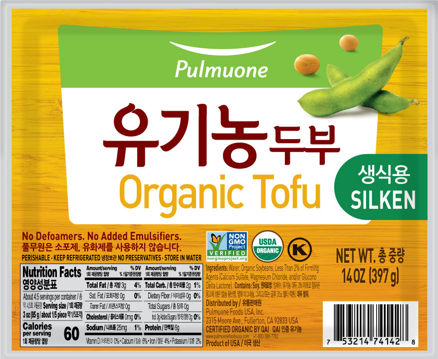 Pulmuone Foods Organic Silken Tofu