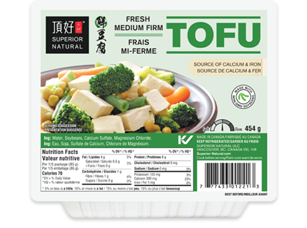 Superior Natural Fresh Medium Firm Tofu (454g)