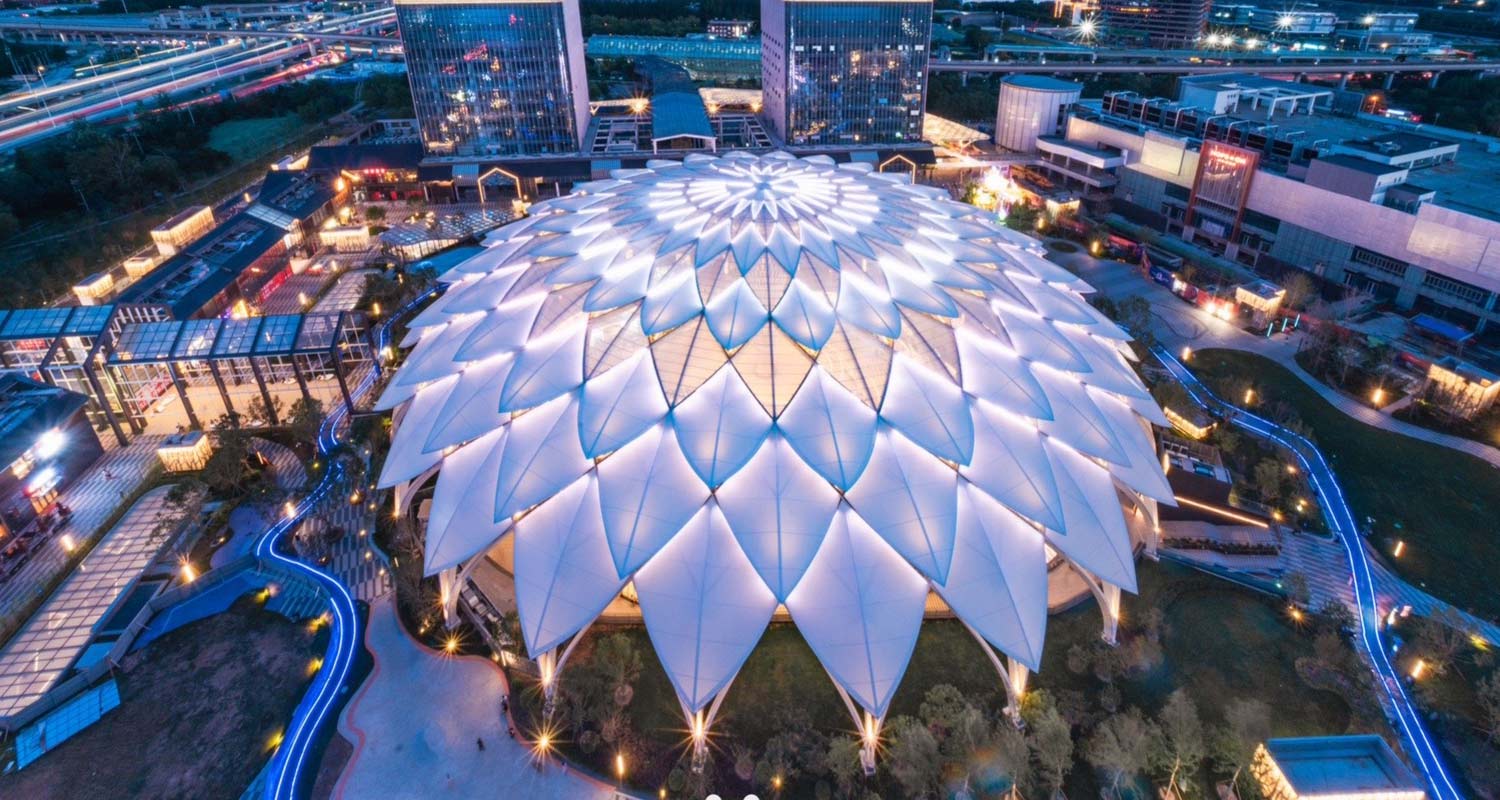 Relle Decoration Material Guangzhou Co.,Ltd. PTFE Tensile Membrane for Architectural Roofing