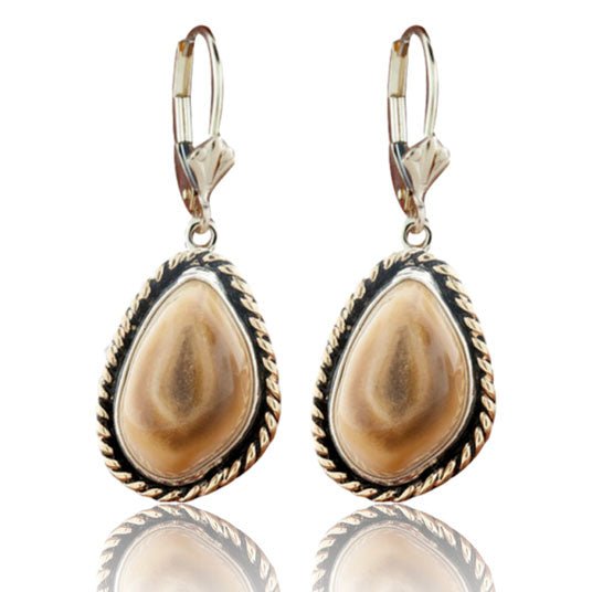 Elk Ivory Braided Earrings