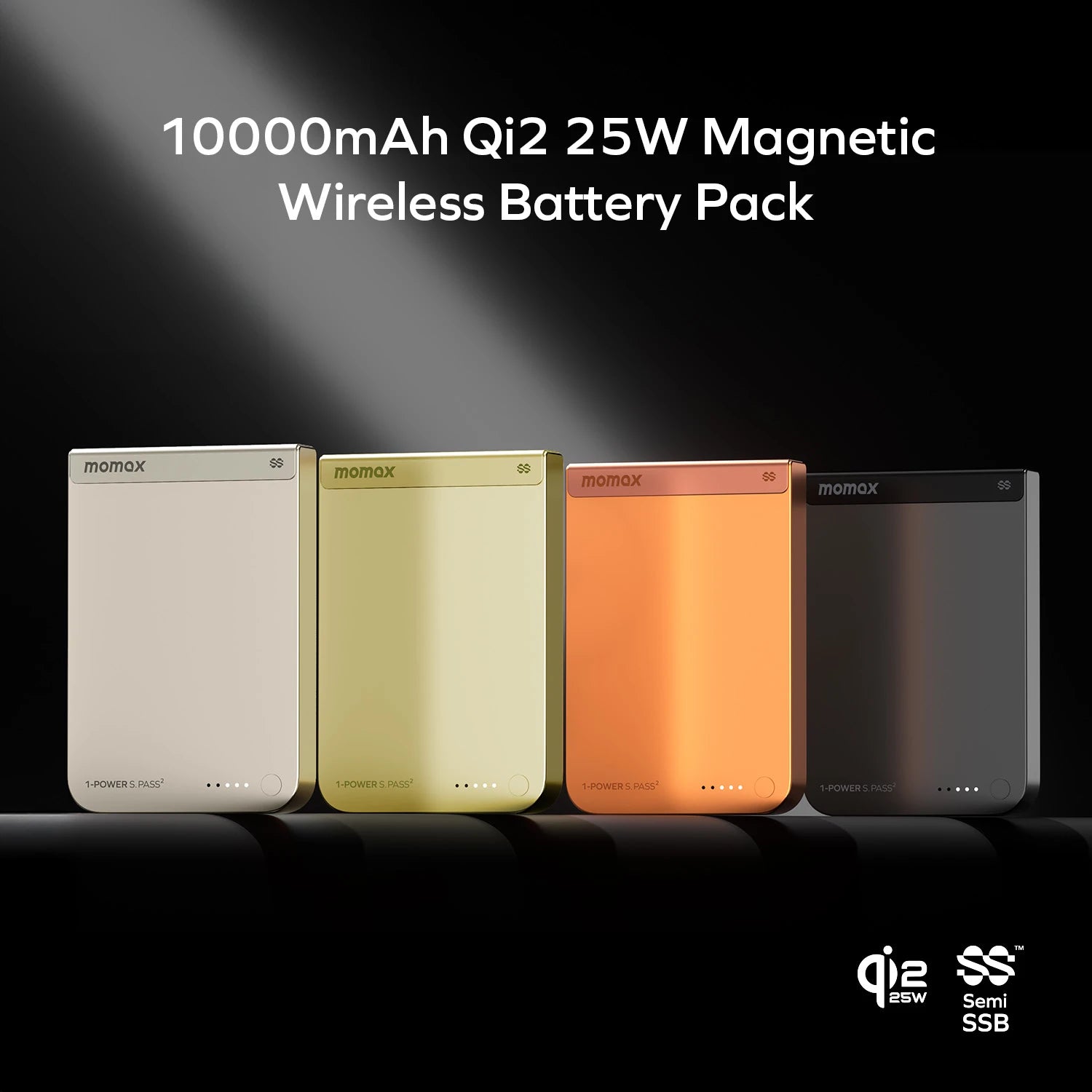 Momax 1-Power S.Pass² 10000mAh Semi SSB Magnetic Wireless Battery Pack (CCC)
