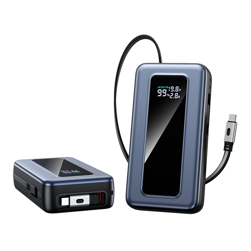 Shenzhen Juffan Electronics Technology Co., LTD 20000mAh 65W Super Fast Charging Power Bank with Dual Hidden Cables, 70cm Retractable...