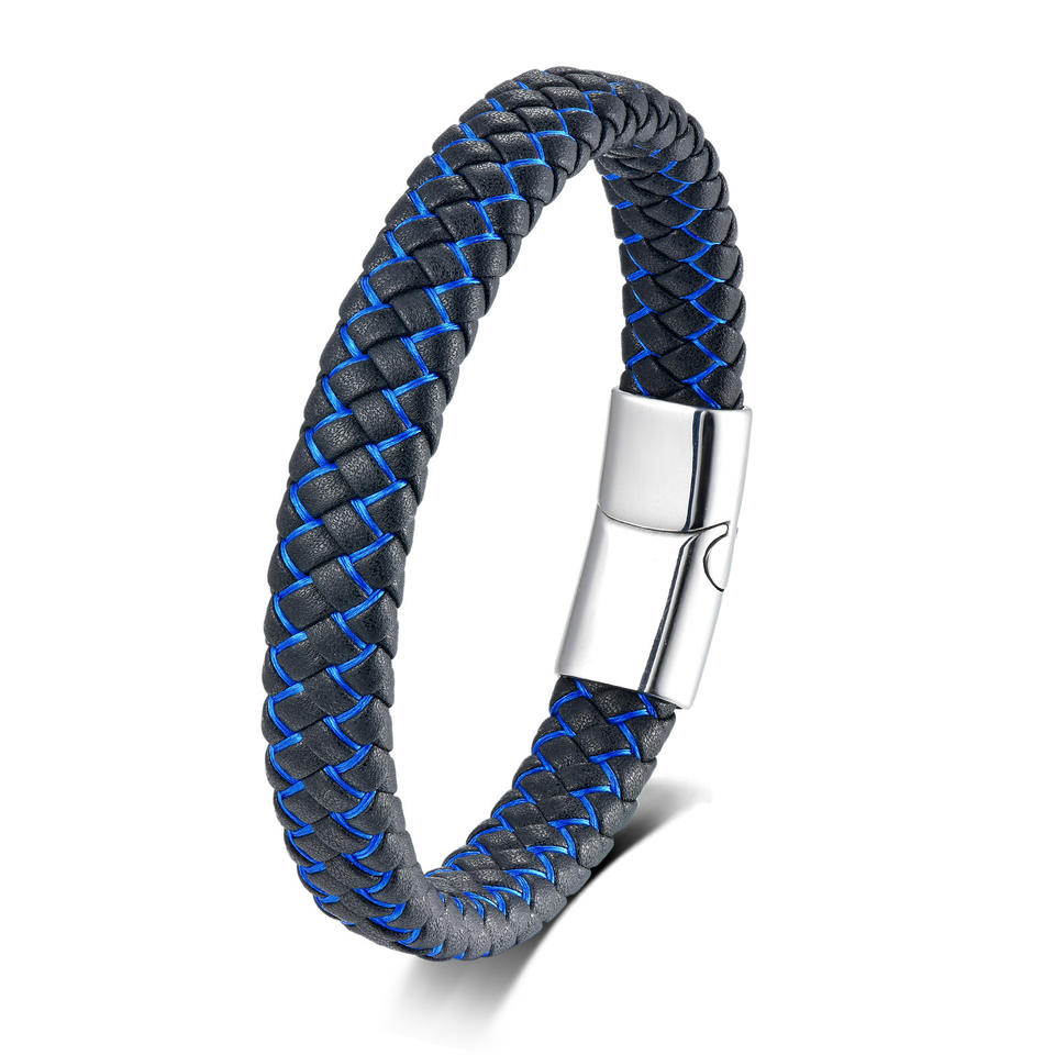 Dongguan An Bella Jewelry Company Limited Retro Woven Bracelet New Simple Two-color Color Contrast Trend Personality Stainless...