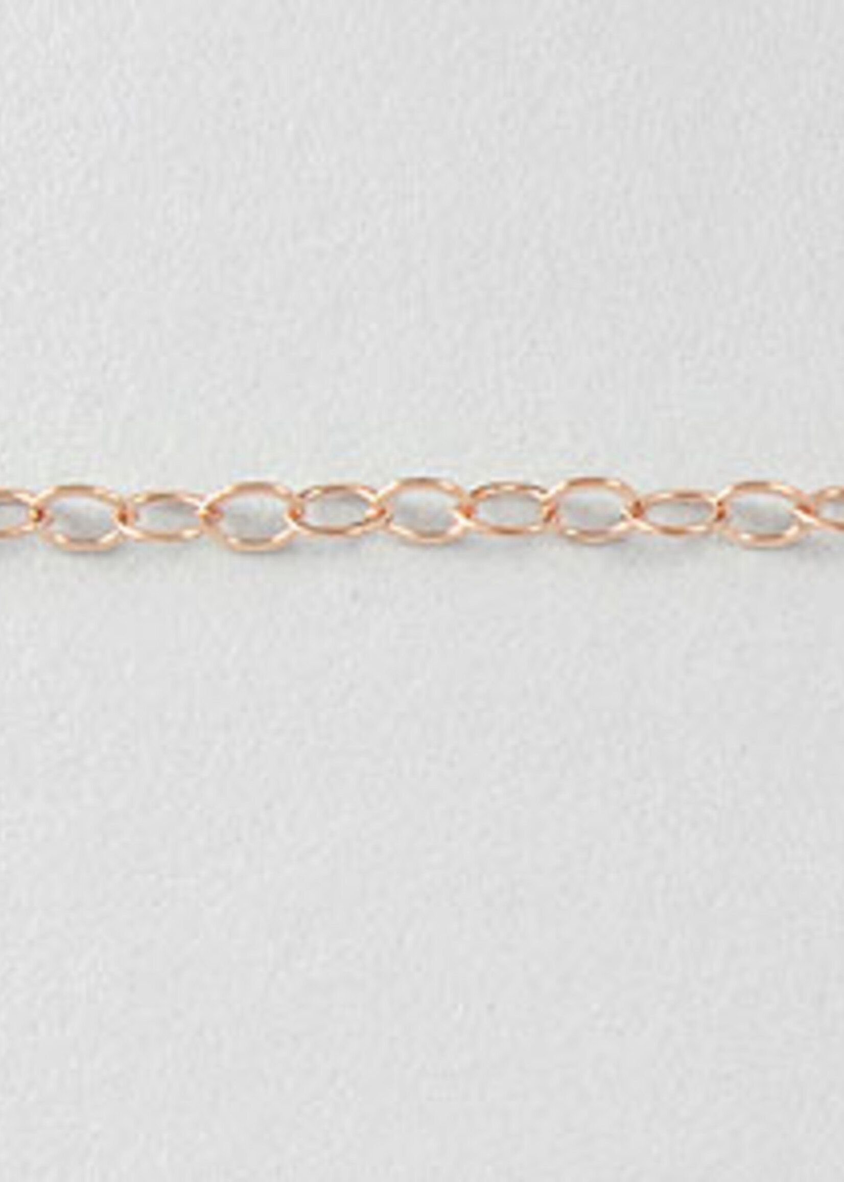 da Bead Shop 1.3mm Cable Chain 14k Rose Gold Filled Inch
