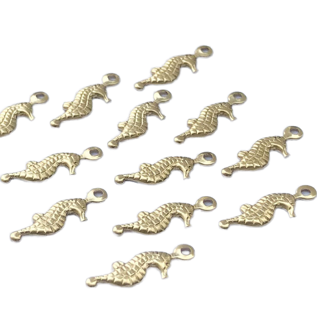 Yiwu Gupu Accessories Firm 14K Gold Filled Animal Pendant High Quality Jewelry Charm in Seahorse Shape for Fashion...