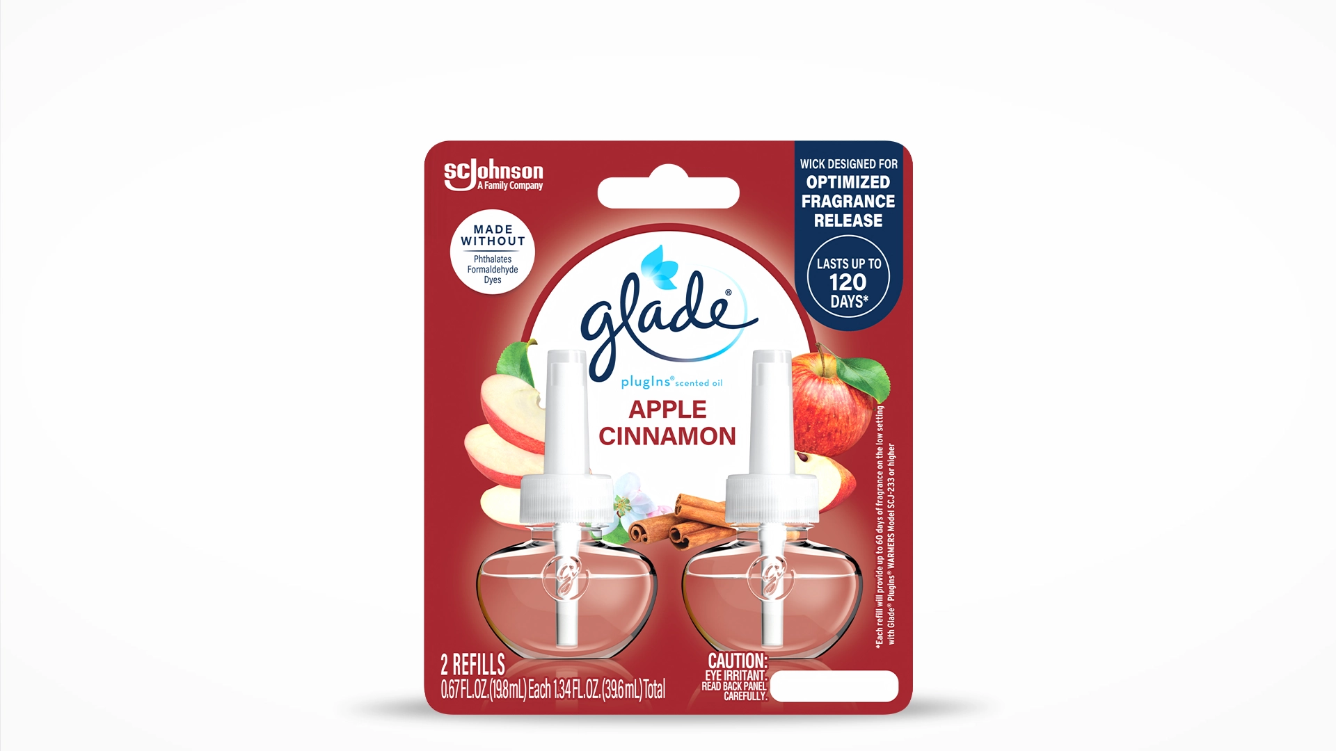 Glade Apple Cinnamon PlugIns® Scented Oil 2 Refills
