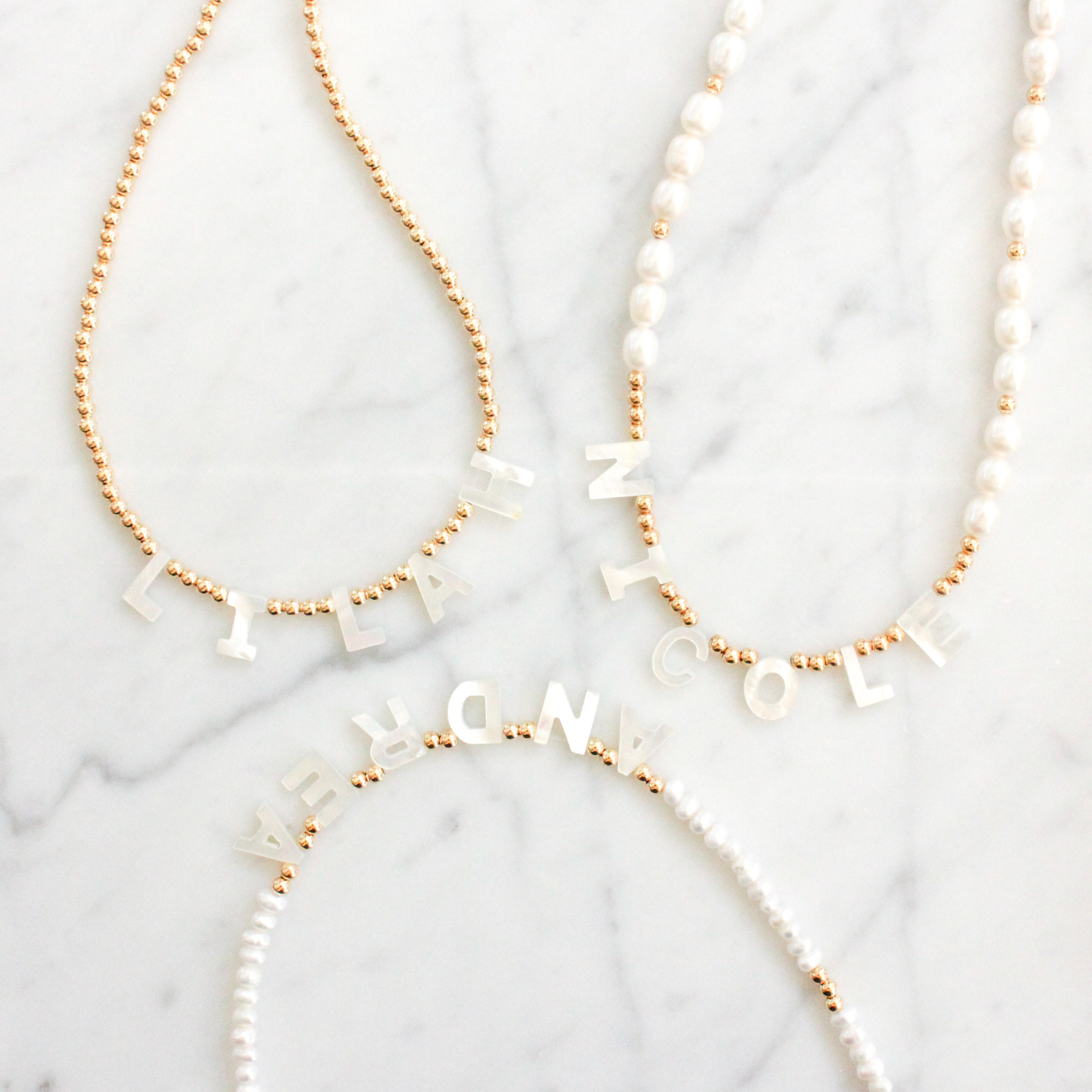 Cara O Sello Brand Build Your Own Nacre Initial