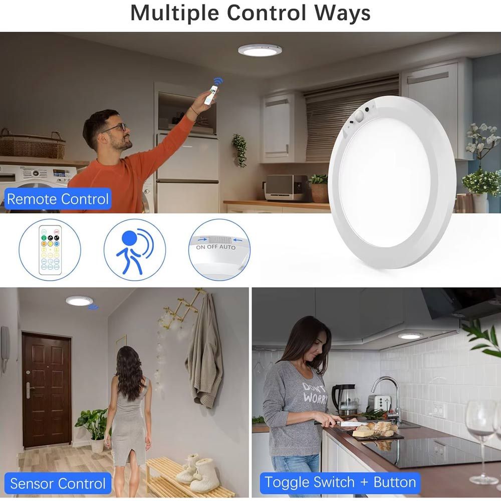 PowerBee PowerBee Ultrabright Rechargeable Ceiling Light – 10,000mAh, Motion Sensor & Remote