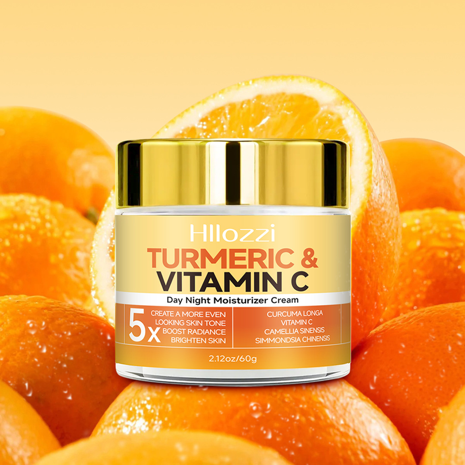 Hllozzi Face Cream & Lotion Collagen Turmeric Vitamin C Moisturizing & Brightening Skin Tone Dropshipping