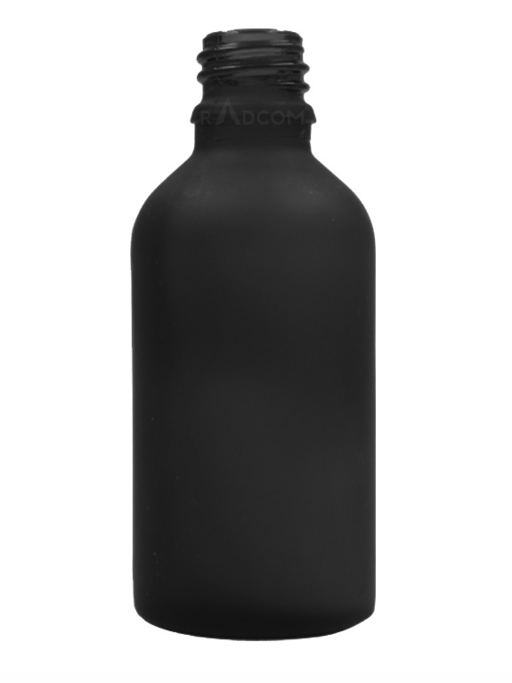 Radcom Packaging Pvt Ltd 50ML - Matt Black Coated-Dropper Bottles