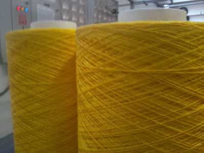 Sri Venkateshwara Polythene Yellow Cotton Yarn