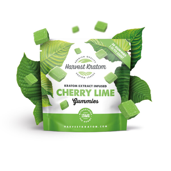 Harvest Kratom Kratom Extract Infused Gummies - Cherry Lime