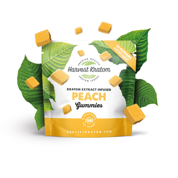 Harvest Kratom Kratom Extract Infused Gummies - Peach