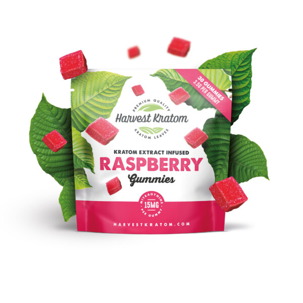 Harvest Kratom Kratom Extract Infused Gummies - Raspberry