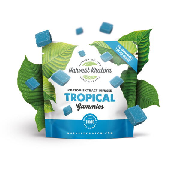 Harvest Kratom Kratom Extract Infused Gummies - Tropical