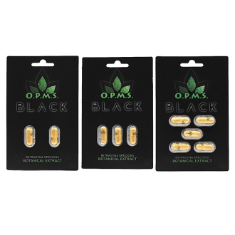 OPMS OPMS Black - Kratom Extract Capsule Packs