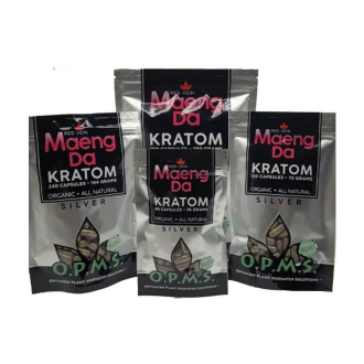 OPMS Opms Kratom Silver Capsules - 16 Counts, 64 Counts, 30 Counts, 60 Counts, 120 Counts, 240...