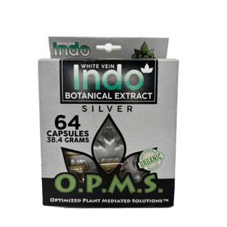 Opms - Silver White Indo Blister Packs - 64 Capsules - 38.4 Grams