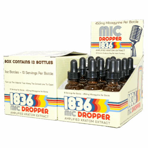 1836 Kratom 1836 Mic Dropper – 450 mg Mitragynine Per Bottle